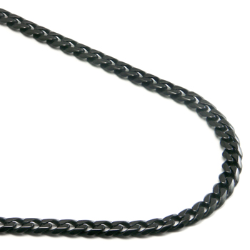 Titanium 4MM Curb Chain Link Necklace 16: Clothing, Shoes & Jewelry 