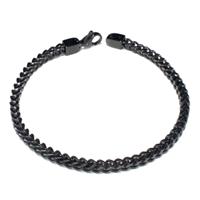 Black Titanium 4MM Franco Link Bracelet