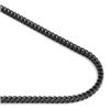 Black Titanium 4MM Franco Link Necklace Chain