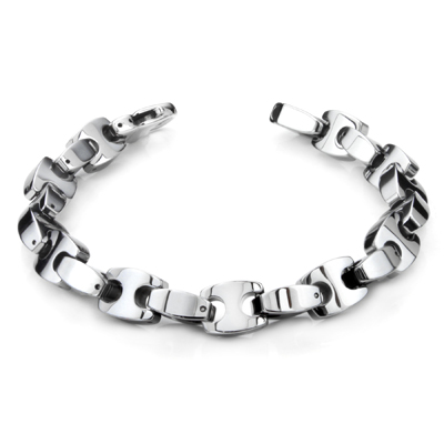 Tungsten Carbide 10MM Marina Link Bracelet