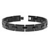 Black Tungsten Carbide Men's H-Link Bracelet